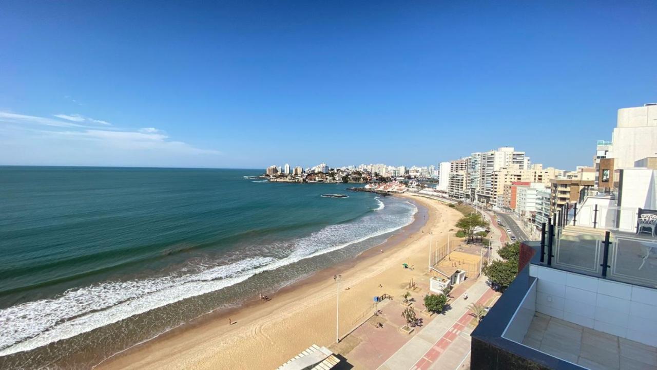 Vista Panoramica Para O Mar Da Praia Do Morro Guarapari Exterior photo